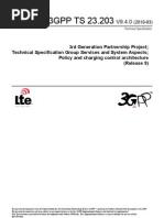 23.203-940 Policy and Charging Control Architecture