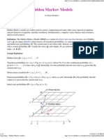 Algorithms - Hidden Markov Models