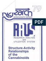 Structure Activity Relationships of The Cannabinoids