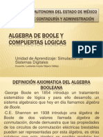 Algebra de Boole y Compuertas Logicas