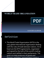 World Trade Organisation: Sanchita Kapoor