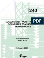 Analysis of HVDC Thyristor Converter Trafo Performance