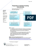 USDA Document: How To Prepare Animals For International Travel (2012)