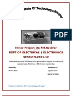 Minor Project On FM - Reciver Dept of Electrical $ Electronics SESSION-2011-12