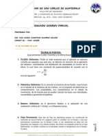 Examen Parcial No. 2 Proyectos Hidroelectricos