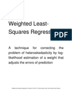 Weighted Least Squares