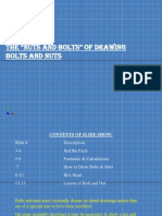 How To Draw Bolts & Nuts