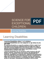 Science For Exceptional Children:: Learning Disabilities