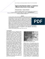 Passive Design For Urban Thermal Comfort: A Comparison Between Different Urban Forms in Cairo, Egypt