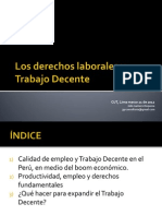 Los Derechos Laborales y Trabajo Decente-Julio Gamero