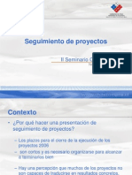 Seguimiento de Proyectos PMG