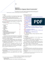 Joint Treatment Materials For Gypsum Board Construction: Standard Test Methods For