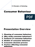 Marketing - Consumer Behaviour