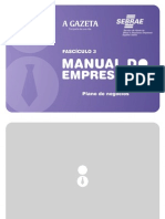 Manual Do Empresário Plano de Negócios Fasciculo 3