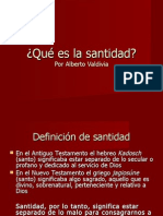 Qué Es La Santidad