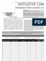 Washington Safe Cannabis Act: Initiative 1208