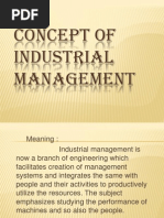 Concept of Industrial Management