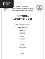 Programa Historia Argentina II (UNR) 2012