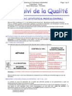 Cours Sur Les Cartes de Controle - SPC