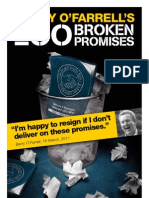 Barry O'Farrell's 200 Broken Promises