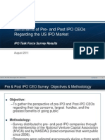 IPO Task Force CEO Survey 2011