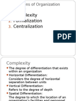 Dimension of Org Structure