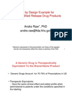 Generic Modified Release Drug Products