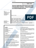 NBR 12094 MB 3431 - Espuma Rigida de Poliuretano para Fins de To Termico - Determinacao D