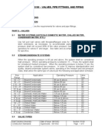 Section 15100 - Valves, Pipe Fittings, and Piping: Part 1 - General 1.1 Related Sections: 1.2 Scope of Section