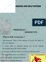 Self Awareness and Self Esteem PPT at Bec Doms Bagalkot Mba