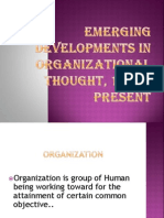 Emerging Developments in Organizational Thought, 1975