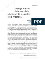 Massone - Efectos Significantes TR - en La Educación de Los Sordos en La Argentina