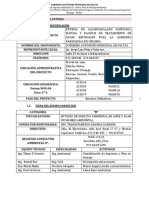 Resumen Ejecutivo Del Proyecto "Sistema de Alcantarillado Sanitario, Pluvial y Plantas de Tratamiento de Aguas Residuales para La Cabecera Parroquial de Orianga, Cantón Paltas"