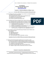 Phillips Curve MC and Answers