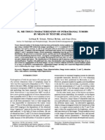 Original Contribution: Ix. MR Tissue Characterization of Intracranial Tumors by Means of Texture Analysis