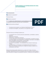 Inscripción Al Registro Federal de Contribuyentes RFC para Personas Físicas