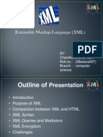 Extensible Markup Language (XML) : BY: Chandra Shekhar Soni Roll - No. - (08esscs007) Branch - Computer Science