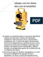 Como Trabajar Con Los Datos Levantados Con El Teodolito