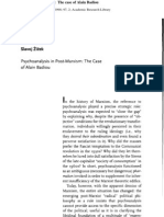 Slavoj Zizek - Psychoanalysis in Post-Marxism The Case of Alain Badiou - The South Atlantic Quarterly. Spring 1998. 97. 2