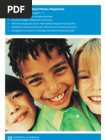 Cambridge International Primary Programme Factsheet