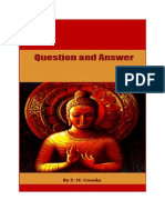 Questions Answers Goenka