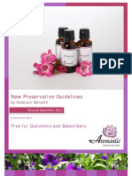 Aromantic Preservative Guidelines