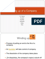 Winding Up of A Company