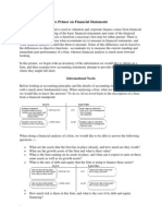 A Primer On Financial Statements