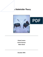 The Stakeholder Theory: Charles Fontaine Antoine Haarman Stefan Schmid