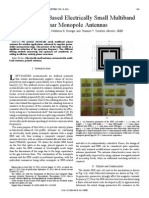 Metamaterial-Based Electrically Small Multiband Planar Monopole Antennas