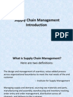 1.0 Introduction To Supply Chain Management (SCM)