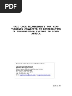 RSA Grid Code Connection Requirements For Wind Energy Facilitie