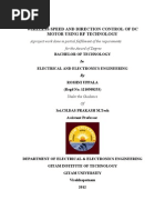 Wireless Speed and Direction Control of DC Motor Using RF Technology