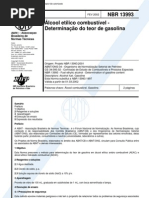 (ABNT-NBR 13993) - Álcool Etílico Combustível - Determinação Do Teor de Gasolina